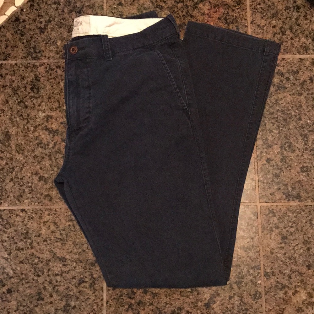 Hollister Navy Blue Chino pants Size 34 x 34